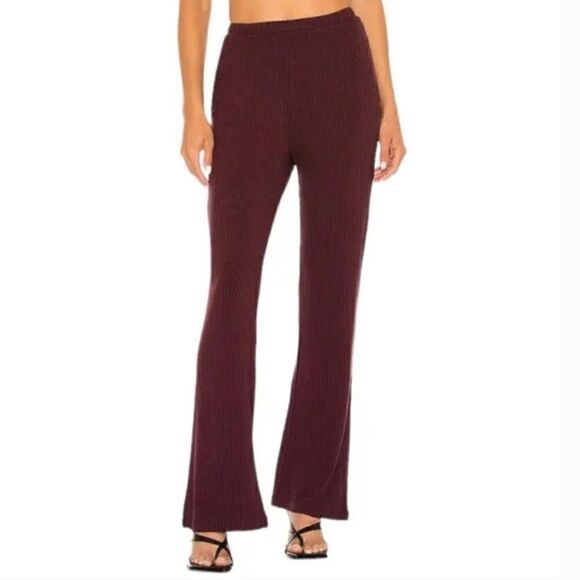 NWTs n:PHILANTHROPY Reign Ribbed Flare Pants - Picture 1 of 14
